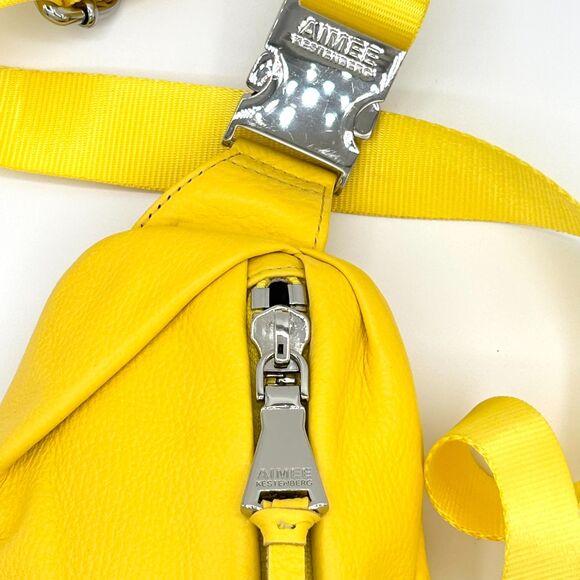 Aimee Kestenberg | Lemon Milan Leather Bum Bag | Crossbody/Sling | MSRP $128 - Picture 9 of 11